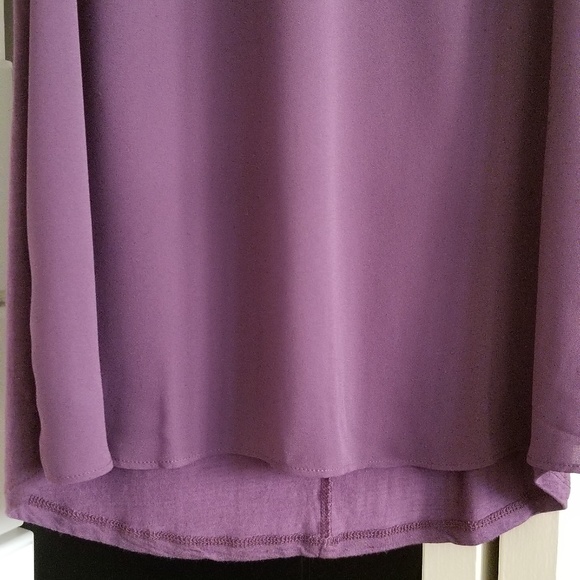Loft sleeveless purple multi media blouse EUC - Picture 3 of 5